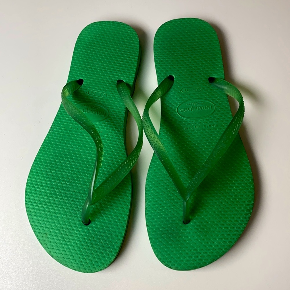 Havaianas Slim / Green / size 35-36 (US 5/6)